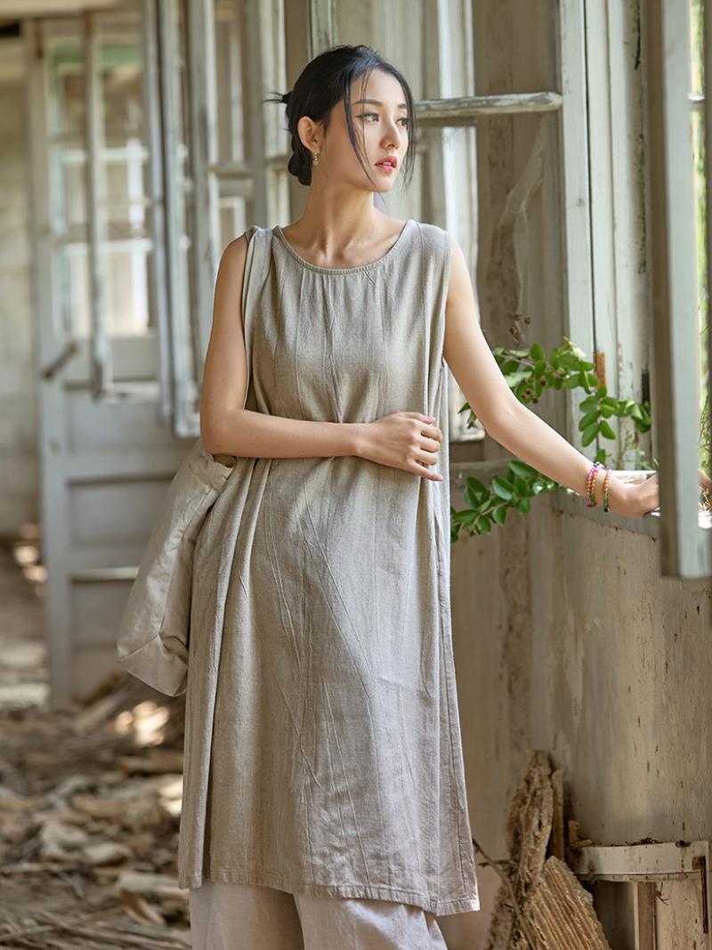Women Retro A-line  Dress