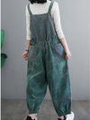 Women's Premium Quality Printed Long  Overalls Dungarees