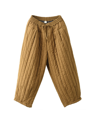 Women's Trouser Double-layer Vertical Stripe Bottom
