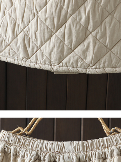 Falda acolchada acogedora y elegante de la cintura elástica de invierno
