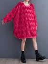 Perfect for Everyday Women's Velvet Double Layer Midi Top Dress