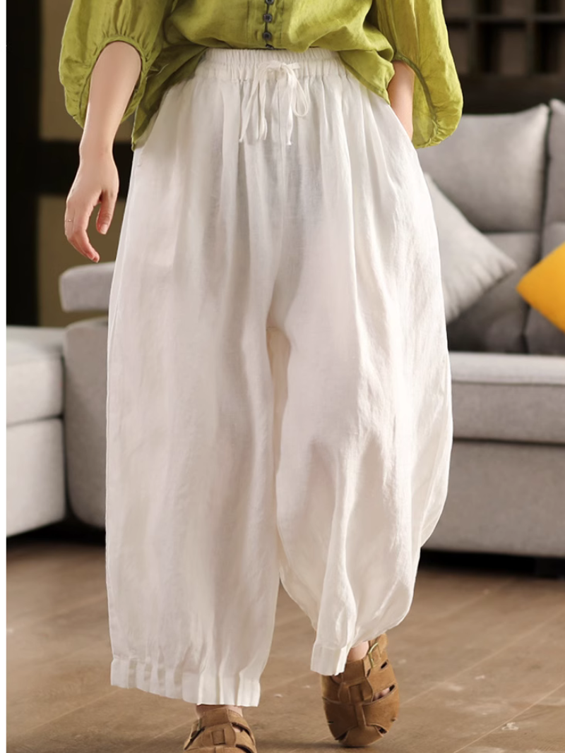 Women's Artistic Style & Cool Solid Color Plaid Bottom