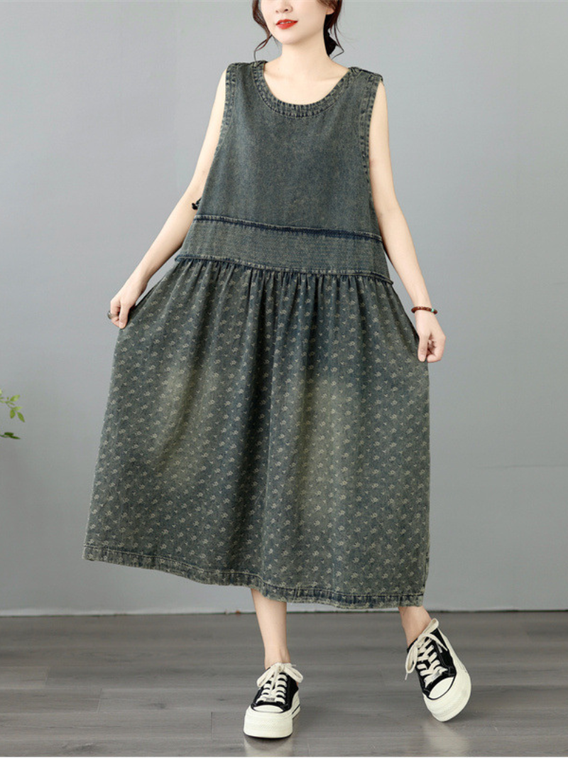 Weekend-Ready Swing Denim Dress — Effortless Fit, Soft and Flattering Everyday