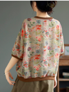 Women's Summer Any Occasion Loose Floral Printed Tops