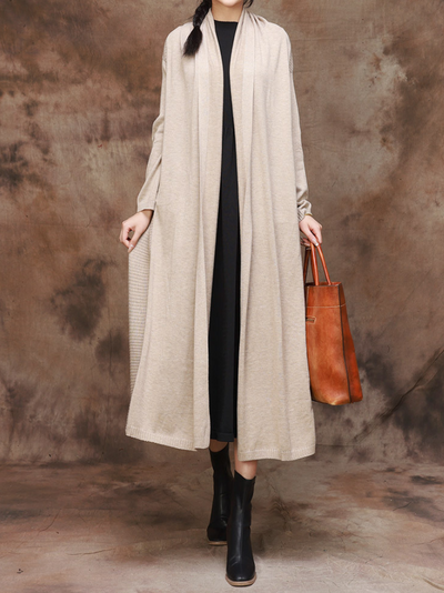 Everyday Luxury Women's Side pocket Cardigan Coat