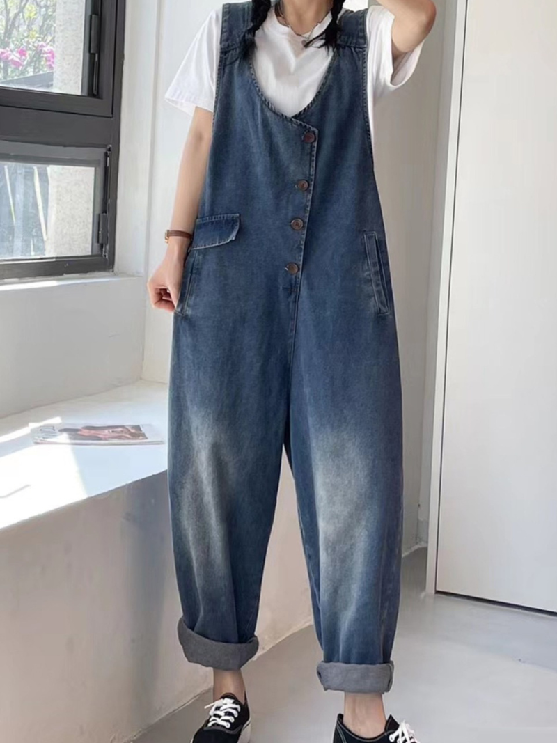  Women's Denim Overalls Dungarees