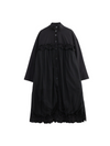 Women's Stand-up Collar Button Up Midi dress