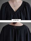 Women's V-neck A-Line dress