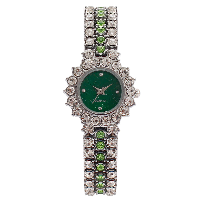 Women's Watches Colored Diamond Bracelet Fashionably Diamond-Set British Watches