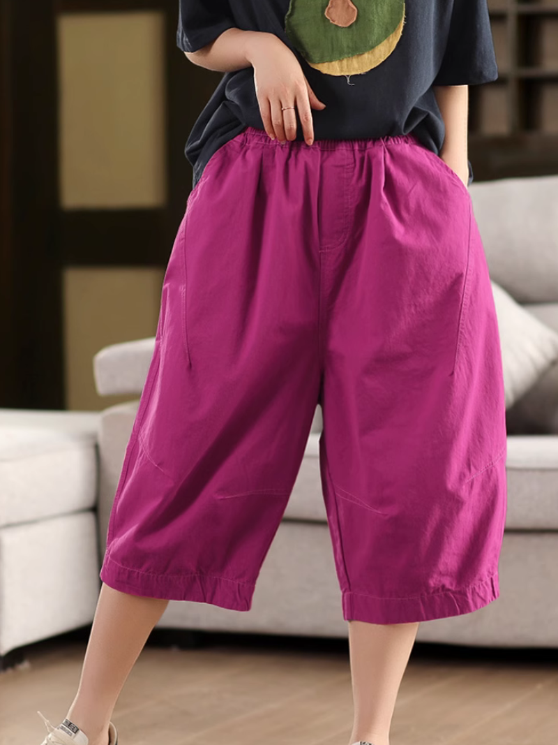 Women's Purple Loose Bottom 