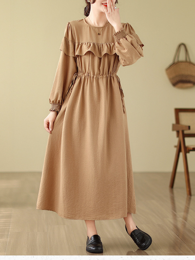 Women's Embrace Your Style Lace-up Long Loose A-line Dress