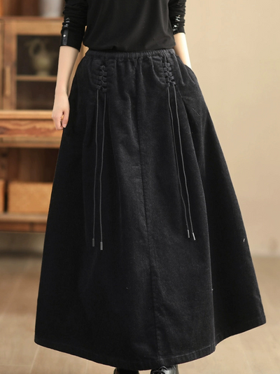 Women's black Long Skirt