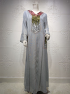 Women's Cross-Border Dubai Style Embroidered Abaya Muslim