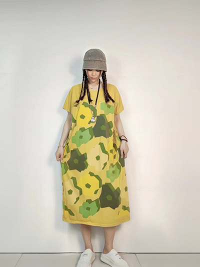 Women's yellow  Midi Dress