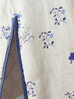 Dreamny Printed A-line Skirt Dress for Women | Linen Cotton Long Dress