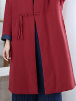 Winter Stylish Weekend V-Neck Padded Long Coat