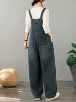Vintage Weekend Patchwork Denim Overalls