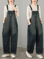 Vintage Weekend Patchwork Denim Overalls