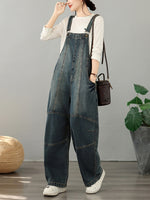 Vintage Weekend Patchwork Denim Overalls