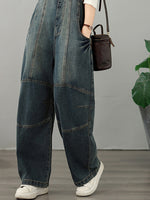 Vintage Weekend Patchwork Denim Overalls