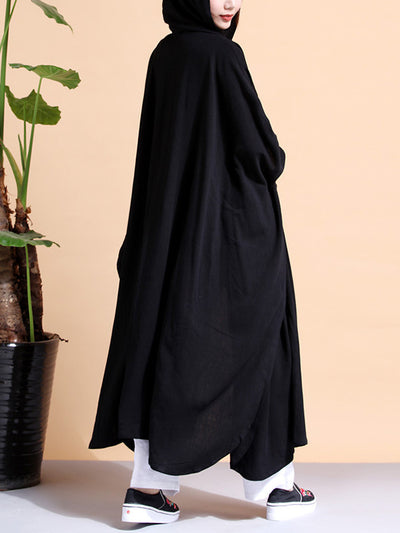 Batwing-sleeves Loose Cape Coat