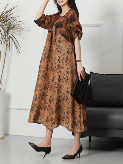 Women's Silk Midi-Dress