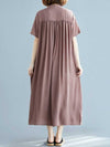 Evatrends Cotton Shirt dress, Short sleeves, Plain Dress, front buttons with open style, Shirt Dress, Different Color