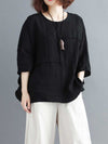 Evatrends Cotton Top, Summer wear, Bat sleeves, Plain top, Round Neck Wear With Jeans pant or Trouser