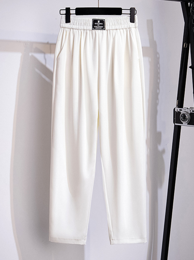 women's summer white trouser pants