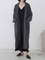 Pull à cardigan long diamant avec poche