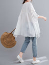 Evatrends Cotton Top, Summer wear, Doll sleeves, Plain top, Round Neck Wear With Jeans pant or Trouser