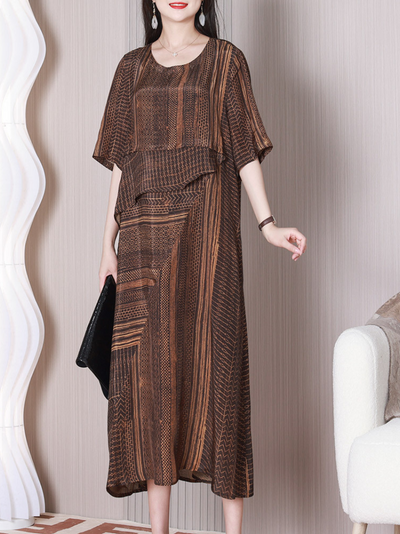 Women's Coffee A-line Dress