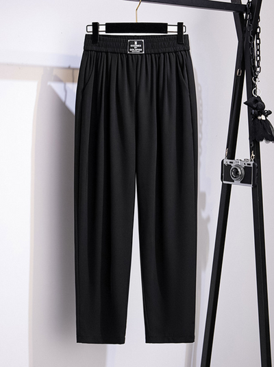 women's loose black trouser pants