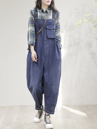 Women's High Waist Overalls