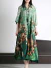 Women's V-neck A-line Dress