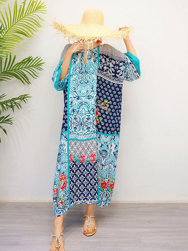 Vestido de Josie Retro Style Loose Bohemian Maxi