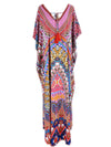 Over Again Abstract Print Loose Bohemian Maxi Dress