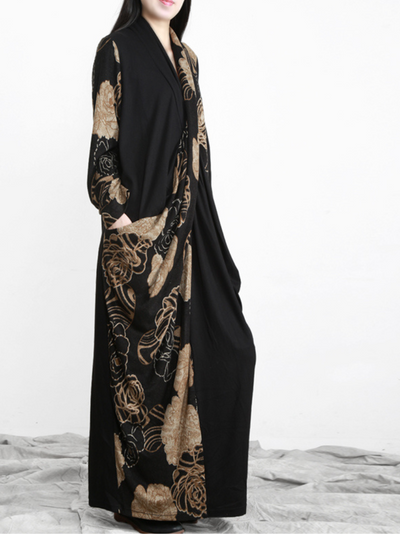 Women's fashionable skirt v-neck long beautiful maxi dress