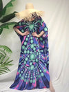 Disco Vibes Retro Print Bohemian Maxi Dress