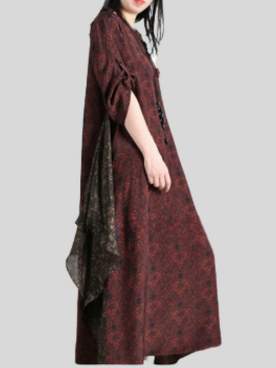 Women's Round Neck A-line Dress