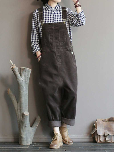 Dungarees cotton denim ,vintage retro style overall, Adjustable straps, plain overall, Double side Pockets