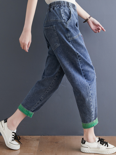 Women's Denim Loose Pants