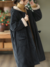 Women's Black Loose Coat