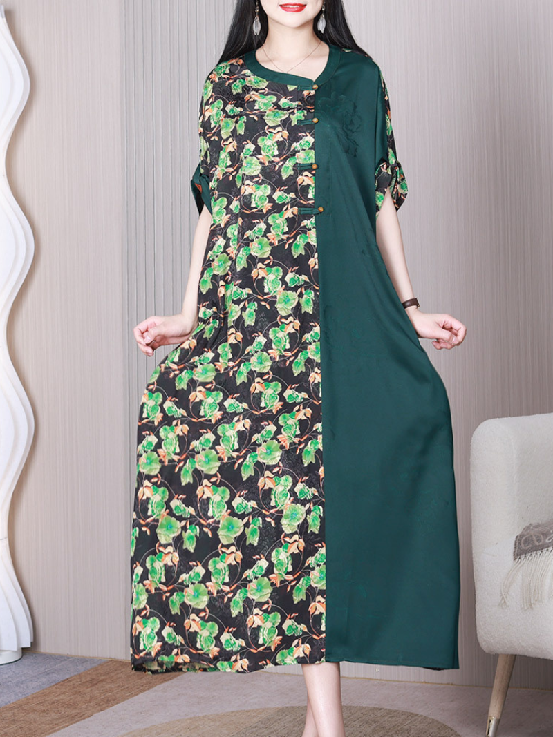 Women's Green A-line Dress