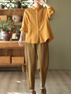 Women's Yellow Loose Shirt