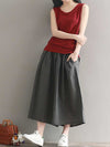 Evatrends Wide-leg Trouser, Bottom, Loose Wide leg, Loose Trouser, Cropped pant, Plain wide leg