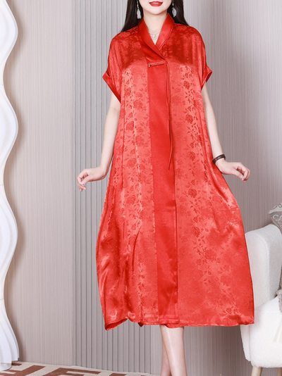 Women's Short Sleeves A-line Dress