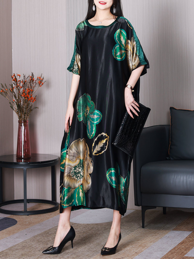 Women's Short Sleeves A-line Dress