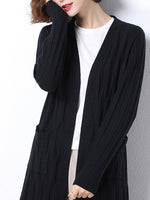 Chic Women's Long Knitted Cardigan | Eva Trends