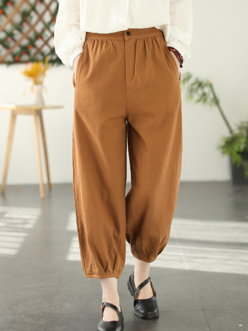 Women's Black Loose Harem Trousers